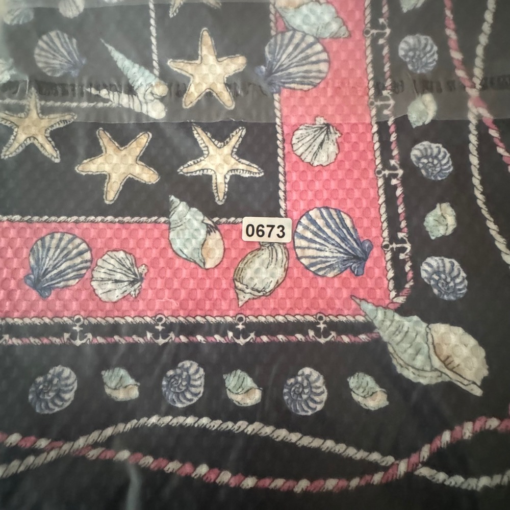 Talbots Petites Navy Pink Nautical Seashell Starfish Mini Skirt Coastal Beach 12 - Picture 8 of 8